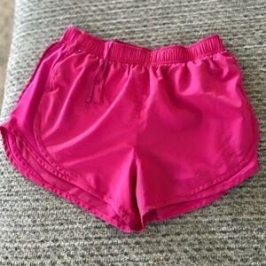 Nike Dri-Fit pink running shorts